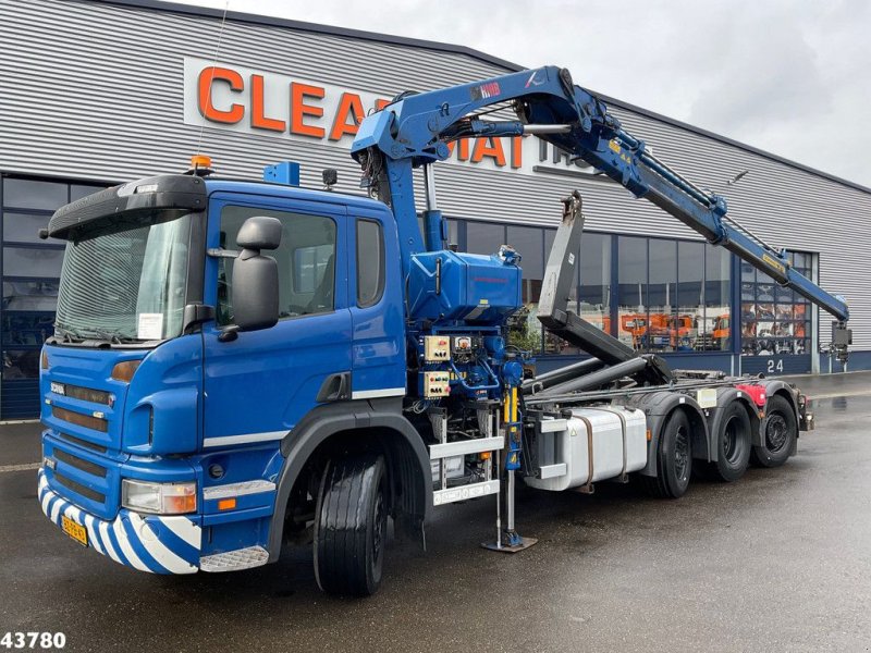 Abrollcontainer типа Scania P 380 8x2 Hiab 21 Tonmeter laadkraan, Gebrauchtmaschine в ANDELST (Фотография 1)