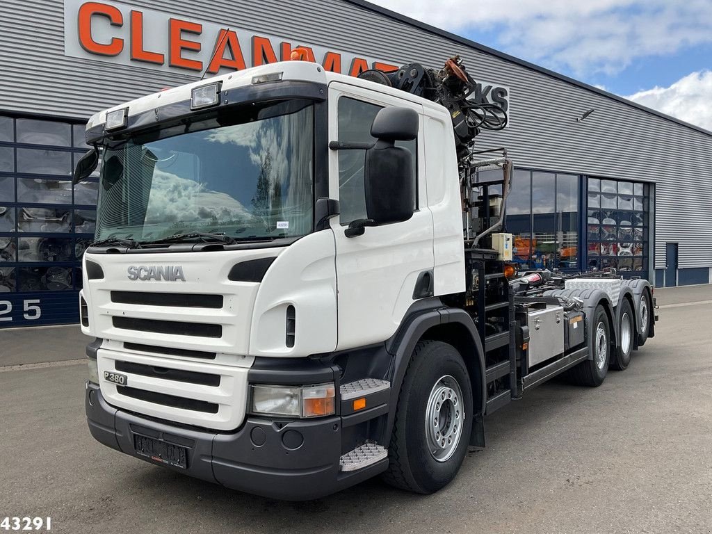 Abrollcontainer van het type Scania P 380 8x2 Hiab 22 Tonmeter laadkraan, Gebrauchtmaschine in ANDELST (Foto 2)