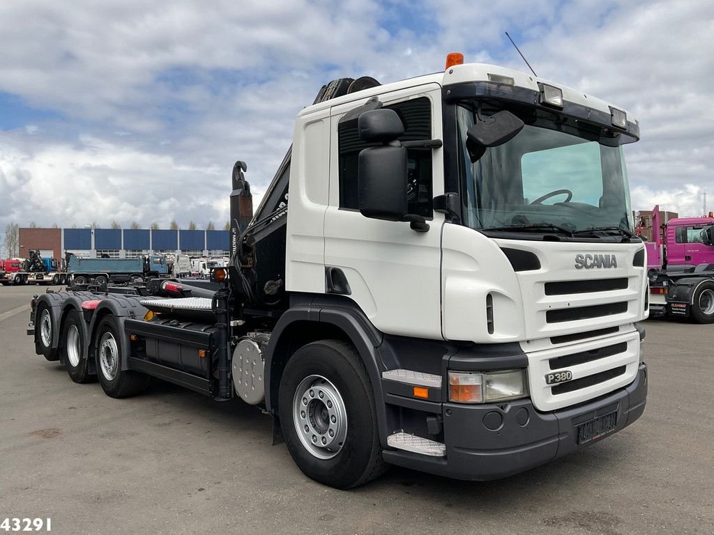 Abrollcontainer a típus Scania P 380 8x2 Hiab 22 Tonmeter laadkraan, Gebrauchtmaschine ekkor: ANDELST (Kép 7)