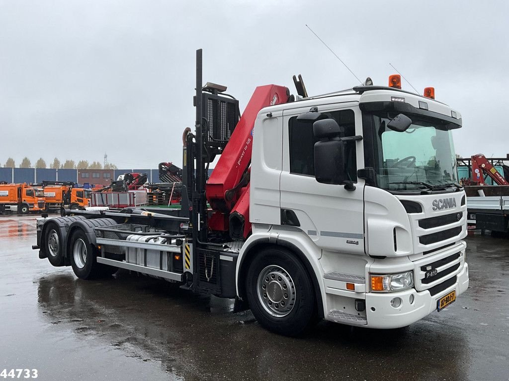 Abrollcontainer typu Scania P 410 6x2 Euro 6 HMF 26 Tonmeter laadkraan, Gebrauchtmaschine v ANDELST (Obrázok 7)