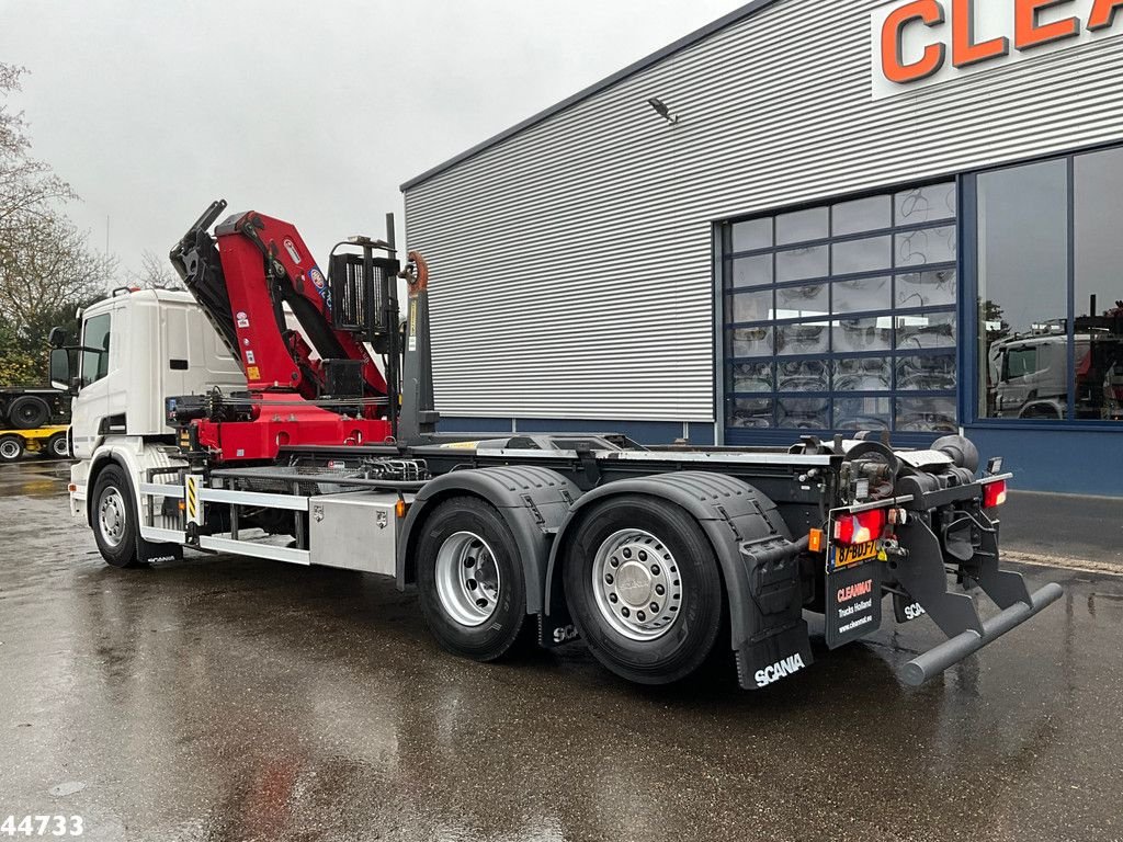 Abrollcontainer typu Scania P 410 6x2 Euro 6 HMF 26 Tonmeter laadkraan, Gebrauchtmaschine v ANDELST (Obrázok 3)