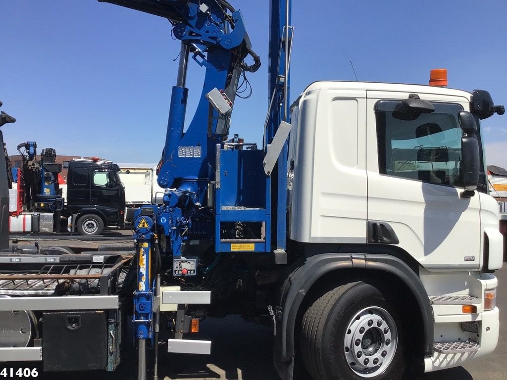 Abrollcontainer van het type Scania P 420 Hiab 21 ton/meter laadkraan Welvaarts kraanweegsysteem, Gebrauchtmaschine in ANDELST (Foto 7)