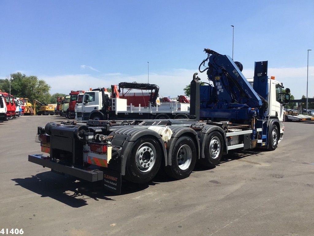 Abrollcontainer van het type Scania P 420 Hiab 21 ton/meter laadkraan Welvaarts kraanweegsysteem, Gebrauchtmaschine in ANDELST (Foto 5)