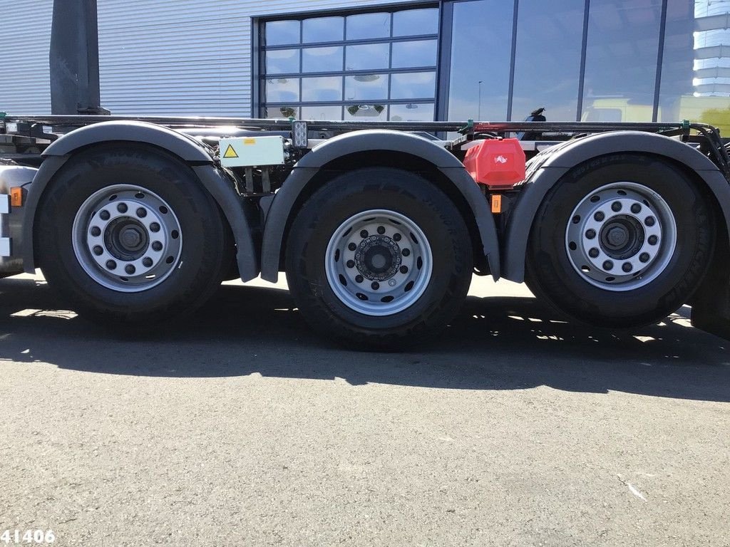 Abrollcontainer van het type Scania P 420 Hiab 21 ton/meter laadkraan Welvaarts kraanweegsysteem, Gebrauchtmaschine in ANDELST (Foto 11)