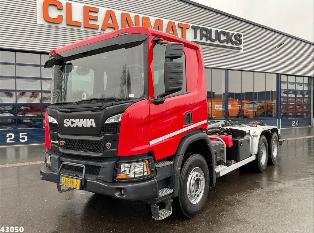 Abrollcontainer del tipo Scania P 450 XT 6x4 Full steel haakarmsysteem, Gebrauchtmaschine en ANDELST (Imagen 2)