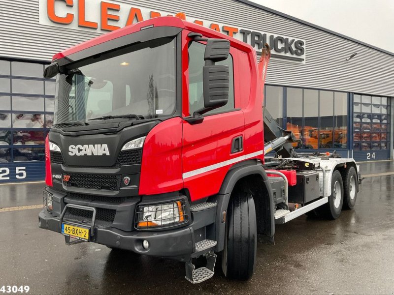 Abrollcontainer du type Scania P 450 XT 6x4 Full steel haakarmsysteem, Gebrauchtmaschine en ANDELST