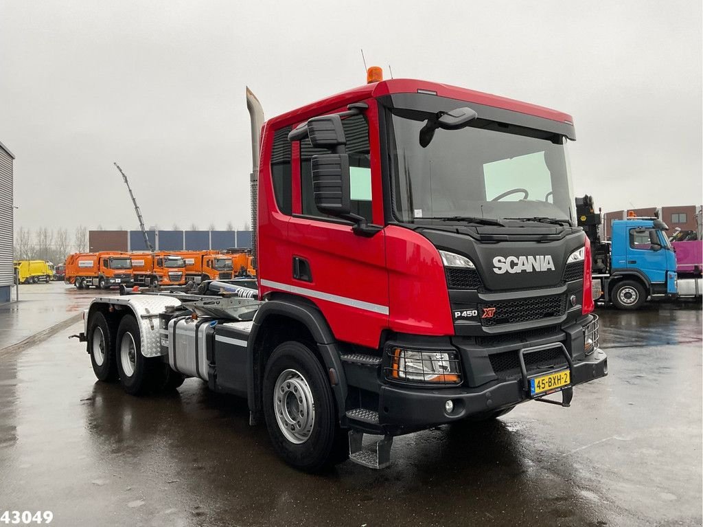 Abrollcontainer van het type Scania P 450 XT 6x4 Full steel haakarmsysteem, Gebrauchtmaschine in ANDELST (Foto 3)