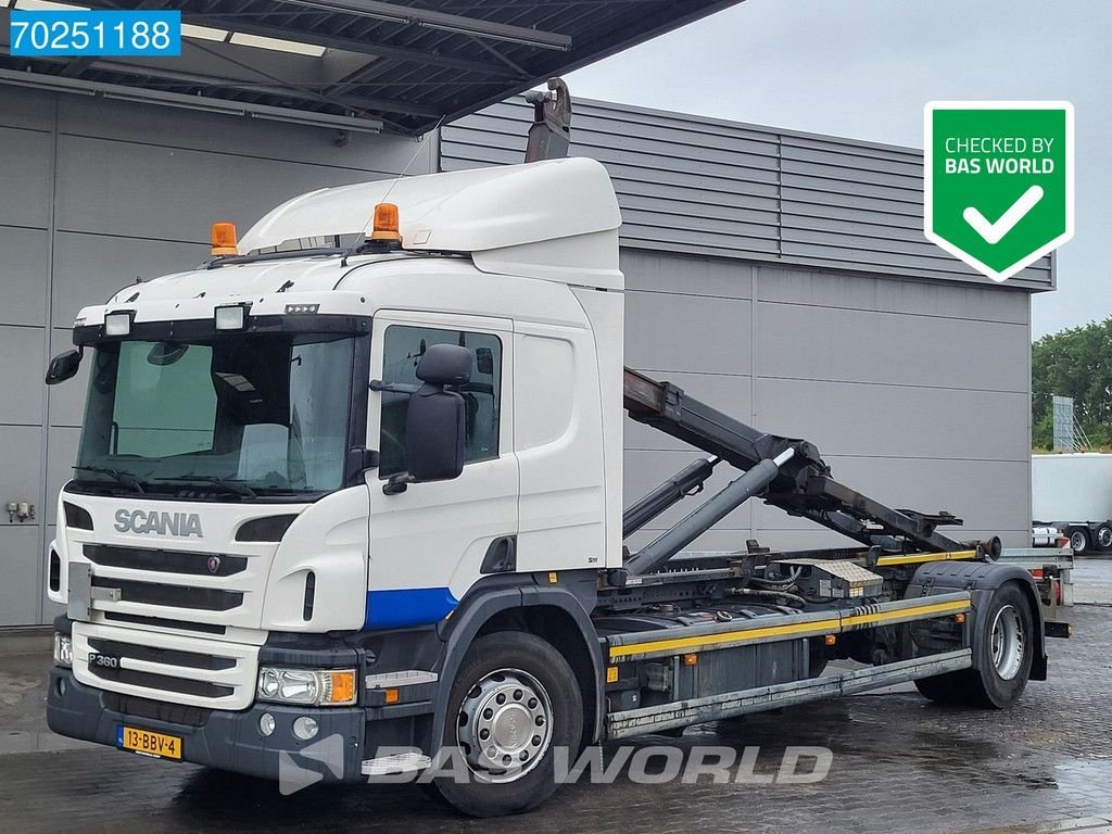 Abrollcontainer del tipo Scania P360 4X2 NL-Truck 21Tons Palfinger Hook Navi Retarder Euro 5, Gebrauchtmaschine en Veghel (Imagen 1)