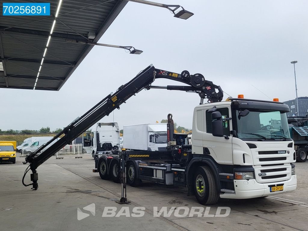 Abrollcontainer des Typs Scania P360 8X2 NL-Truck Hiab 211 E-3 Hipro Lift+Lenkachse Euro 5, Gebrauchtmaschine in Veghel (Bild 10)