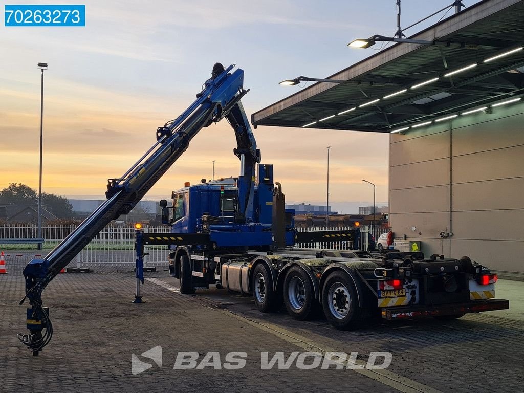 Abrollcontainer van het type Scania P380 8X2 NL-Truck Hiab 211 E-3 Hipro Kran VDL 20t Euro 5, Gebrauchtmaschine in Veghel (Foto 7)