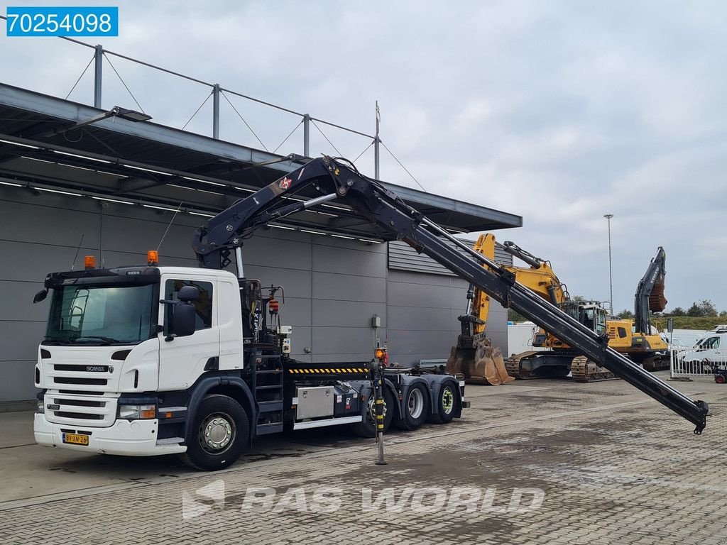 Abrollcontainer des Typs Scania P380 8X2 NL-Truck Hiab 211 Hipro Crane Lift+Lenkachse 3-Pedals E, Gebrauchtmaschine in Veghel (Bild 5)