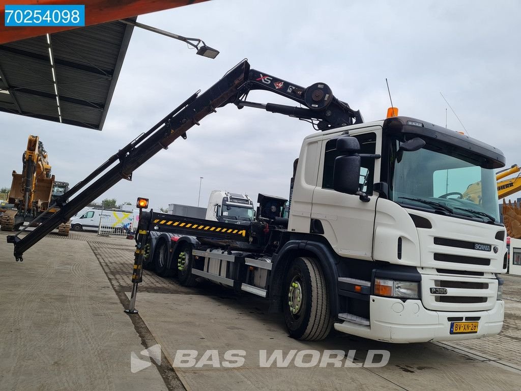 Abrollcontainer des Typs Scania P380 8X2 NL-Truck Hiab 211 Hipro Crane Lift+Lenkachse 3-Pedals E, Gebrauchtmaschine in Veghel (Bild 9)