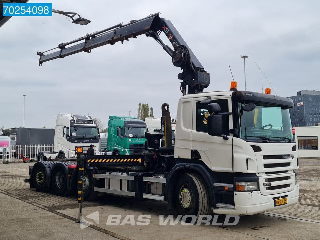 Abrollcontainer van het type Scania P380 8X2 NL-Truck Hiab 211 Hipro Crane Lift+Lenkachse 3-Pedals E, Gebrauchtmaschine in Veghel (Foto 3)