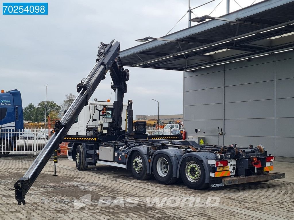 Abrollcontainer van het type Scania P380 8X2 NL-Truck Hiab 211 Hipro Crane Lift+Lenkachse 3-Pedals E, Gebrauchtmaschine in Veghel (Foto 7)