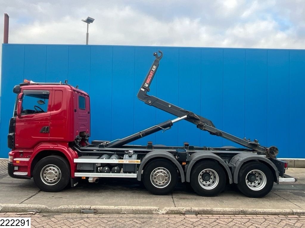 Abrollcontainer van het type Scania R 480 8x2, EURO 5, Multilift, Hydraulic, Gebrauchtmaschine in Ede (Foto 3)