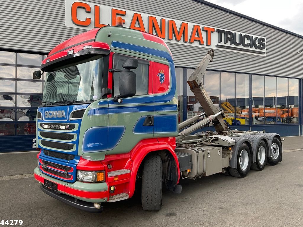 Abrollcontainer van het type Scania R 580 Super 8x4 Euro 6 Palfinger 20 Ton haakarmsysteem, Gebrauchtmaschine in ANDELST (Foto 1)