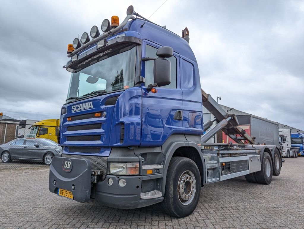 Abrollcontainer tip Scania R420 6x2 Highline Euro4 - Handgeschakeld - Haakarm 25T - Lift-as, Gebrauchtmaschine in Oud Gastel (Poză 1)