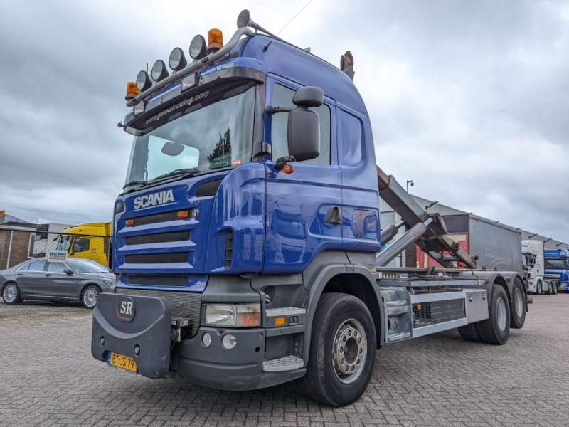 Abrollcontainer typu Scania R420 6x2 Highline Euro4 - Handgeschakeld - Haakarm 25T - Lift-as, Gebrauchtmaschine w Oud Gastel (Zdjęcie 1)