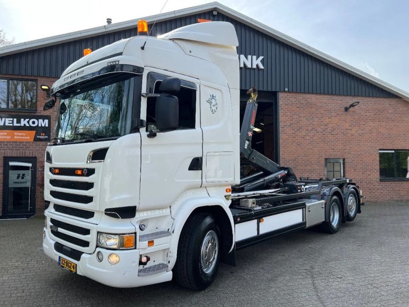 Abrollcontainer του τύπου Scania R450 6X2 25T HIAB Haakarm Hooklift Remote, NL Truck!, Gebrauchtmaschine σε Saasveld (Φωτογραφία 1)