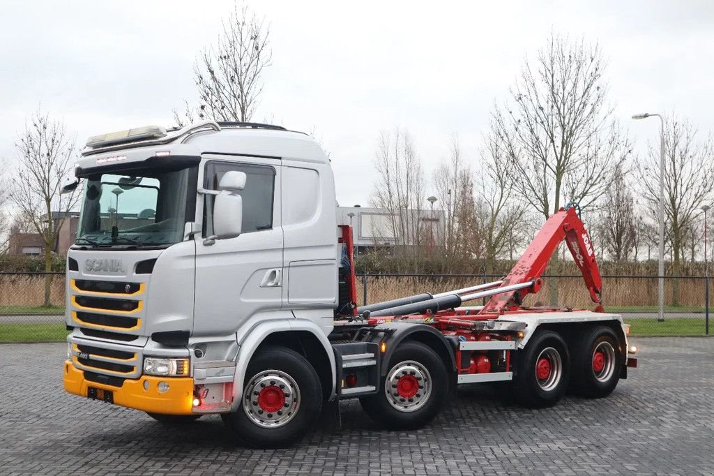 Abrollcontainer des Typs Scania R490 8X4 JOAB HOOK RETARDER BIG AXLES INCL CONTAINER, Gebrauchtmaschine in Marknesse (Bild 2)