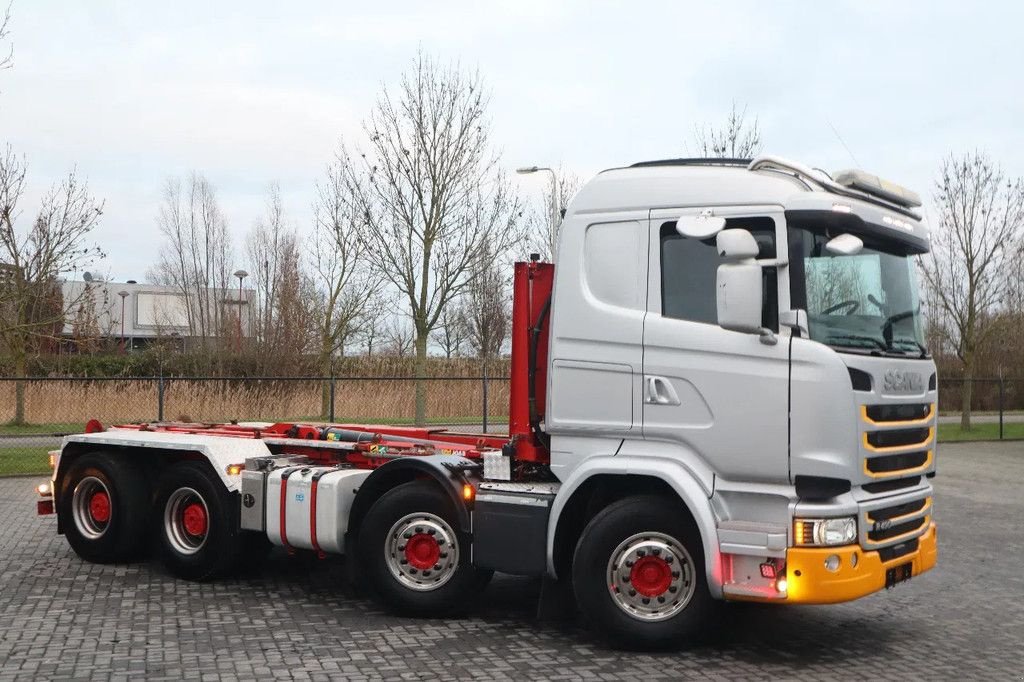 Abrollcontainer des Typs Scania R490 8X4 JOAB HOOK RETARDER BIG AXLES INCL CONTAINER, Gebrauchtmaschine in Marknesse (Bild 5)