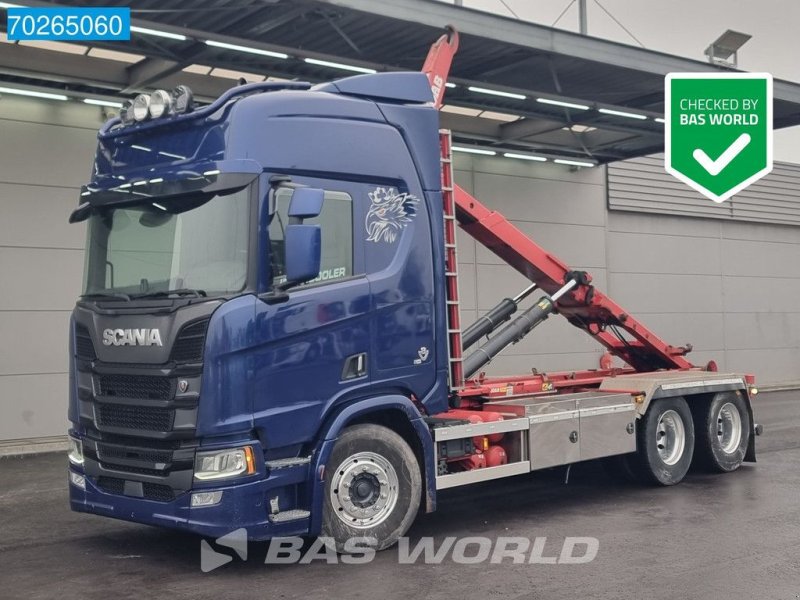 Abrollcontainer del tipo Scania R730 6X4 Joab 20 Tons Hook Retarder ACC Navi LED Euro 6, Gebrauchtmaschine en Veghel