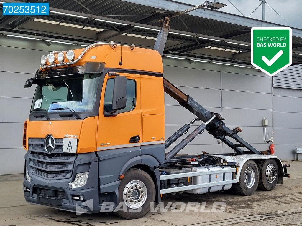 Abrollcontainer typu Sonstige Mercedes Benz Actros 2545 6X2 20tons Palfinger Lift-lenkachse Alcoa's ACC Navi, Gebrauchtmaschine w Veghel (Zdjęcie 1)