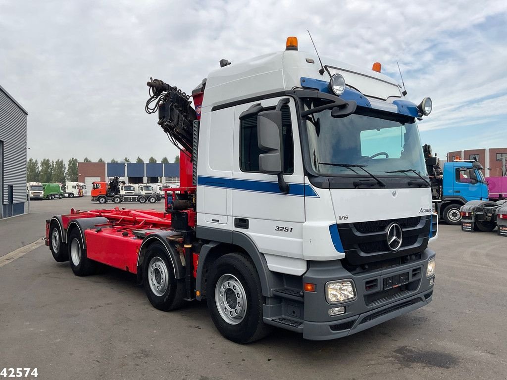 Abrollcontainer van het type Sonstige Mercedes Benz Actros 3251 V8 8x2 HMF 26 Tonmeter laadkraan bouwjaar 2014!, Gebrauchtmaschine in ANDELST (Foto 5)