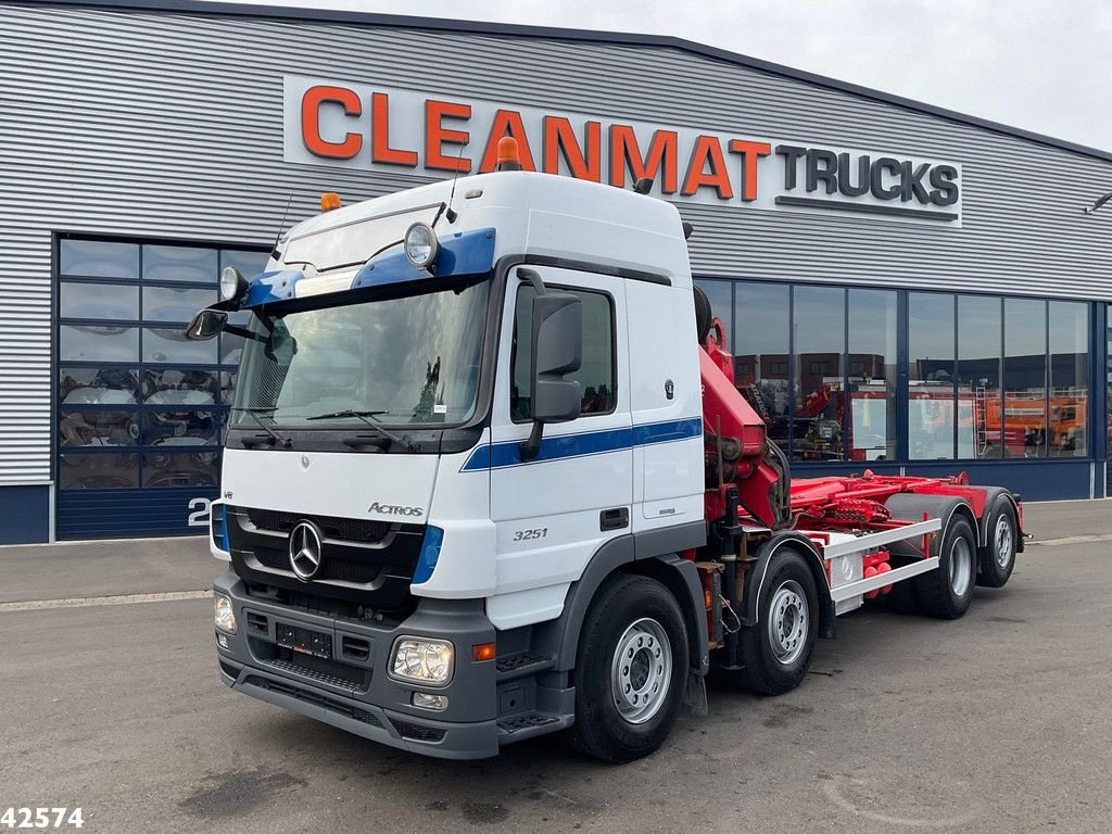 Abrollcontainer van het type Sonstige Mercedes Benz Actros 3251 V8 8x2 HMF 26 Tonmeter laadkraan bouwjaar 2014!, Gebrauchtmaschine in ANDELST (Foto 7)