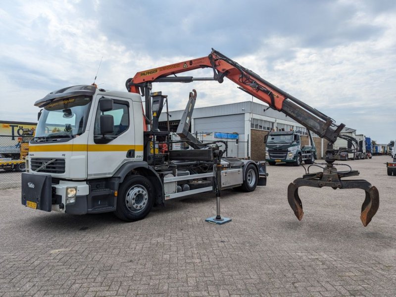 Abrollcontainer Türe ait Volvo FE 280 4x2 Daycab Euro5 - Haakarm 15T + Palfinger PK12002-EH - R, Gebrauchtmaschine içinde Oud Gastel (resim 1)