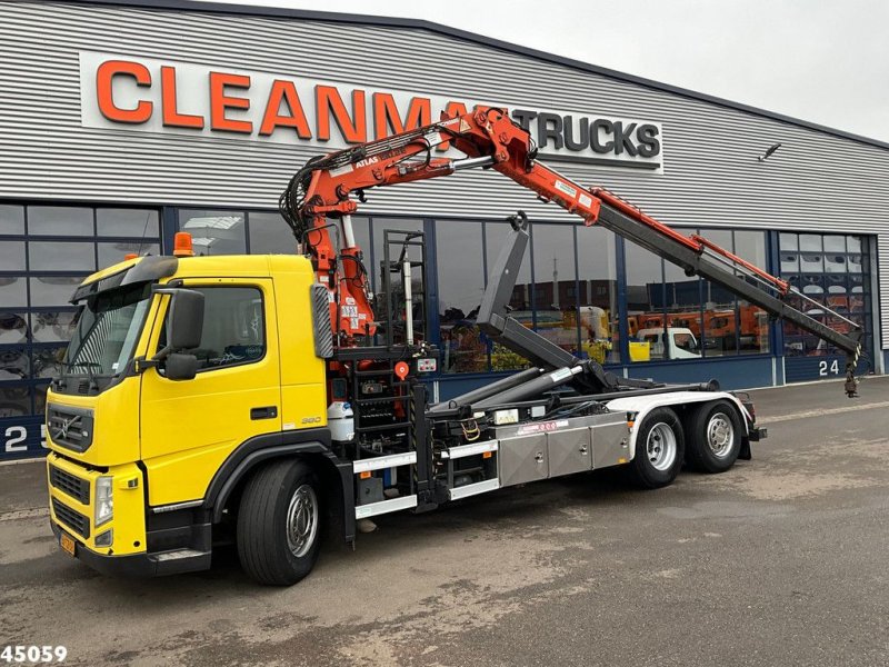 Abrollcontainer typu Volvo FM 380 6x2 Euro 5 Atlas 19 Tonmeter laadkraan, Gebrauchtmaschine v ANDELST (Obrázok 1)