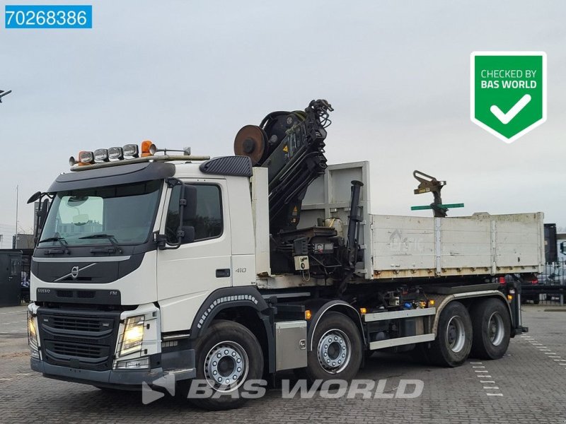 Abrollcontainer za tip Volvo FM 410 8X4 211EP-5 HIDUO Kran Crane Steel suspension VEB Euro 6, Gebrauchtmaschine u Veghel (Slika 1)