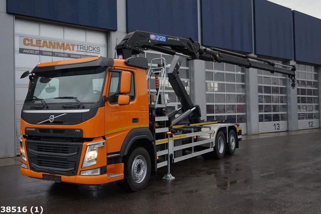 Abrollcontainer typu Volvo FM 410 HMF 21 Tonmeter laadkraan, Gebrauchtmaschine v ANDELST (Obrázok 1)