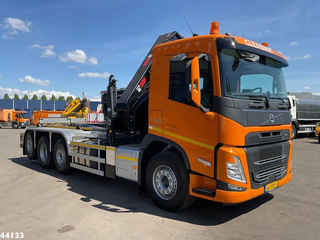 Abrollcontainer typu Volvo FM 420 8x2 Hiab 25 Tonmeter laadkraan, Gebrauchtmaschine w ANDELST (Zdjęcie 8)