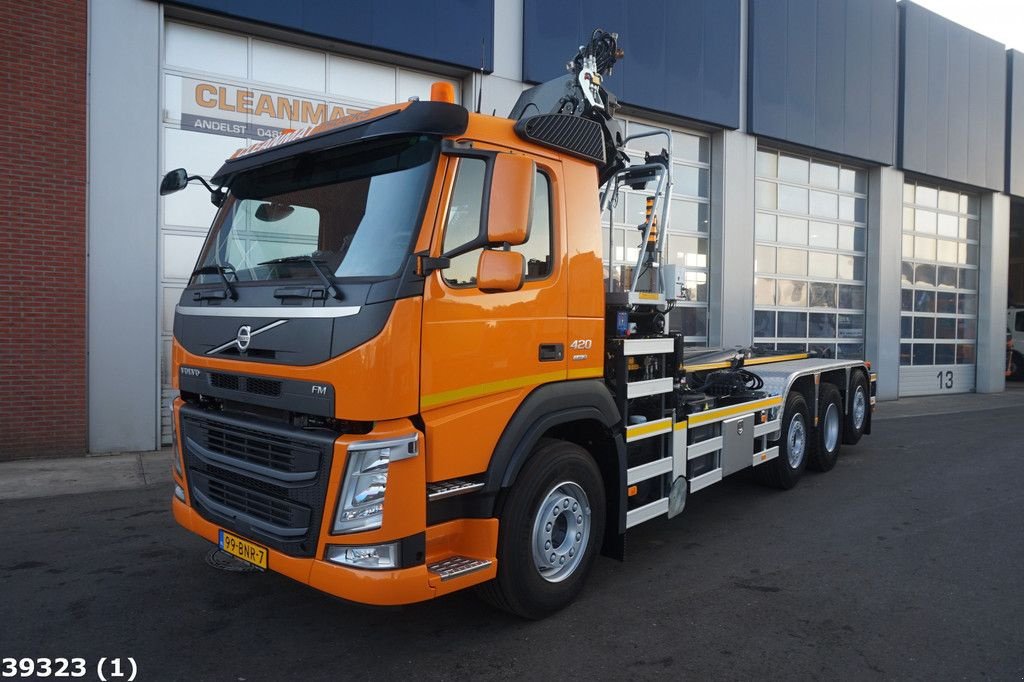 Abrollcontainer Türe ait Volvo FM 420 8x2 HMF 26 ton/meter laadkraan, Gebrauchtmaschine içinde ANDELST (resim 2)