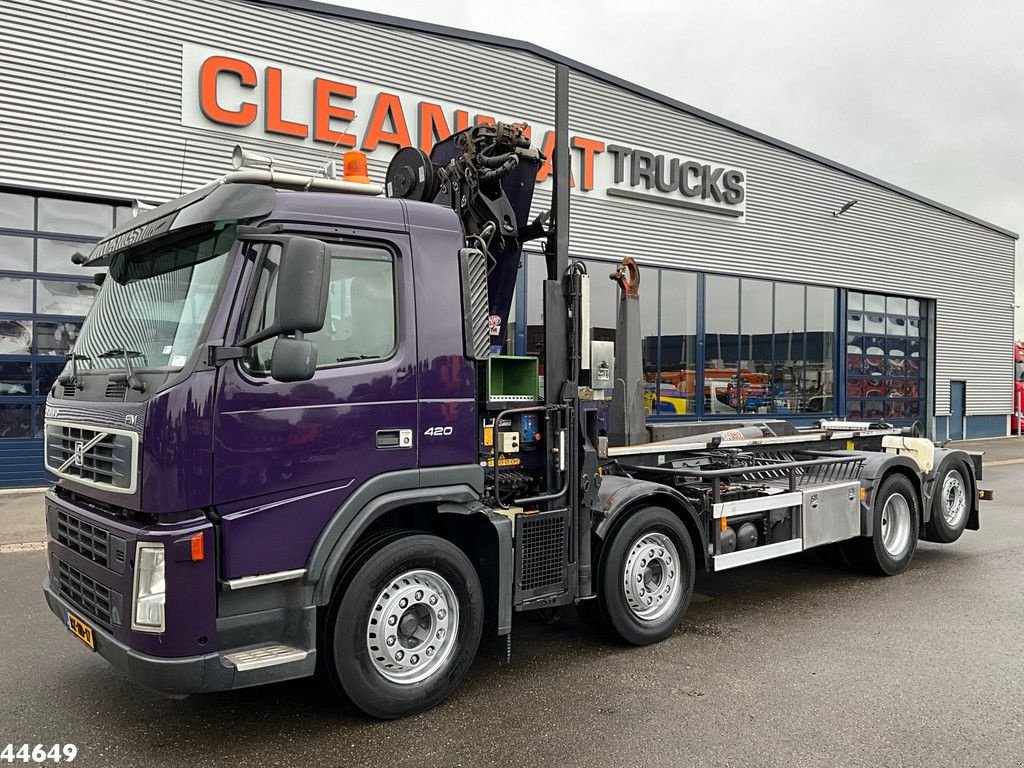 Abrollcontainer des Typs Volvo FM 420 Euro 5 HMF 30 Tonmeter laadkraan, Gebrauchtmaschine in ANDELST (Bild 7)