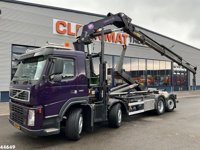 Abrollcontainer of the type Volvo FM 420 Euro 5 HMF 30 Tonmeter laadkraan, Gebrauchtmaschine in ANDELST