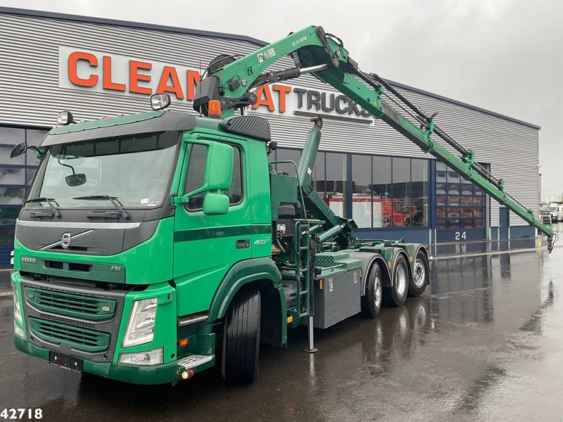 Abrollcontainer tip Volvo FM 460 8x2 Tridem Euro 6 Hiab 21 Tonmeter laadkraan, Gebrauchtmaschine in ANDELST (Poză 1)