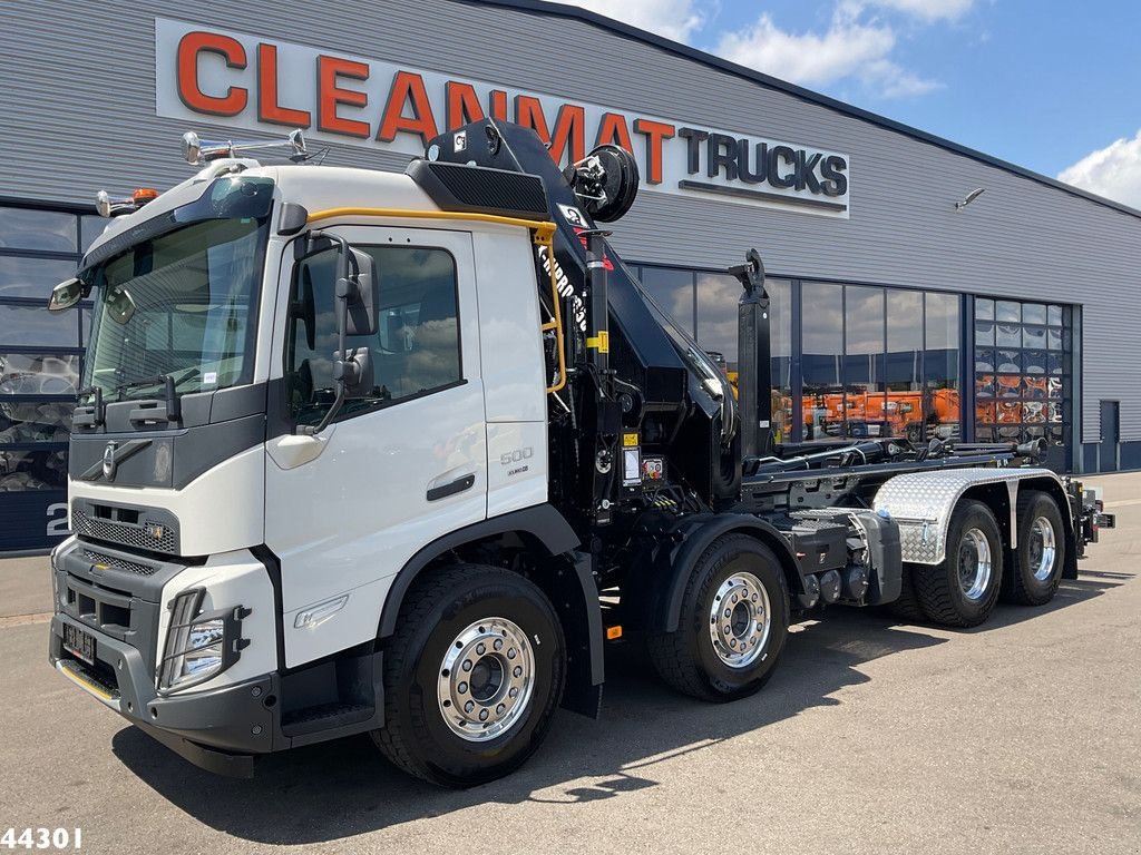 Abrollcontainer van het type Volvo FMX 500 8x4 Euro 6 Hiab 65 Tonmeter laadkraan + Multilift 25 Ton, Neumaschine in ANDELST (Foto 7)