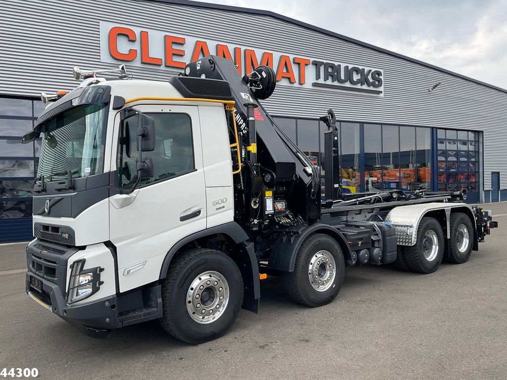 Abrollcontainer des Typs Volvo FMX 500 8x4 Euro 6 Hiab 65 Tonmeter laadkraan + Multilift 25 Ton, Gebrauchtmaschine in ANDELST (Bild 7)