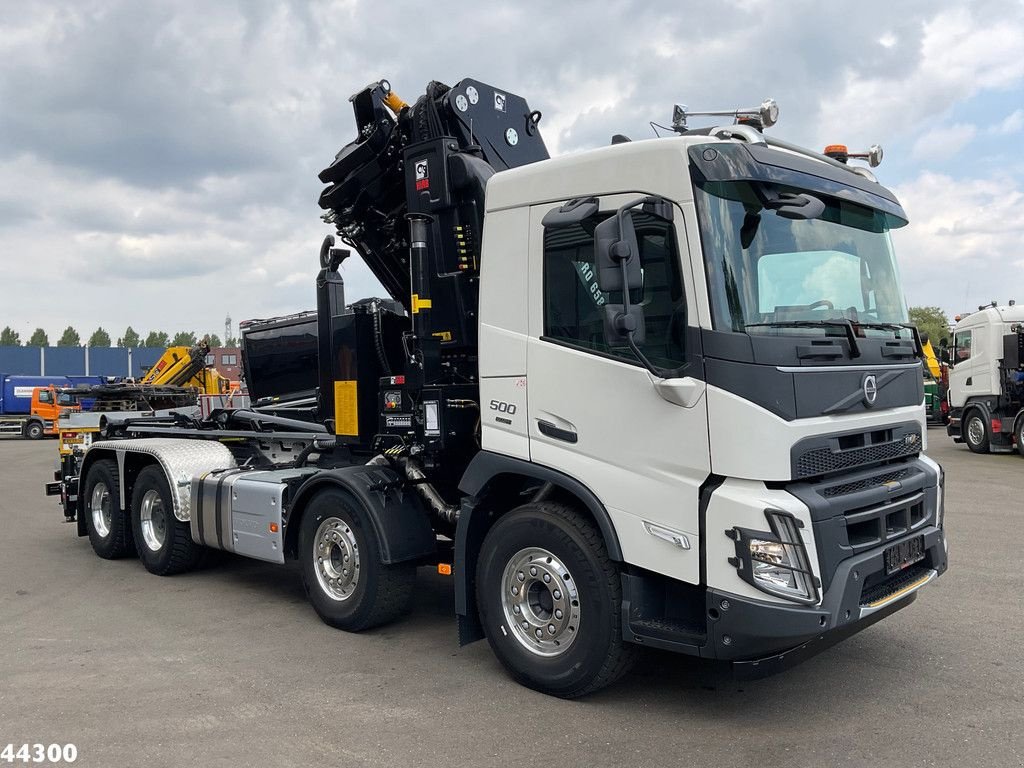 Abrollcontainer tip Volvo FMX 500 8x4 Euro 6 Hiab 65 Tonmeter laadkraan + Multilift 25 Ton, Gebrauchtmaschine in ANDELST (Poză 5)