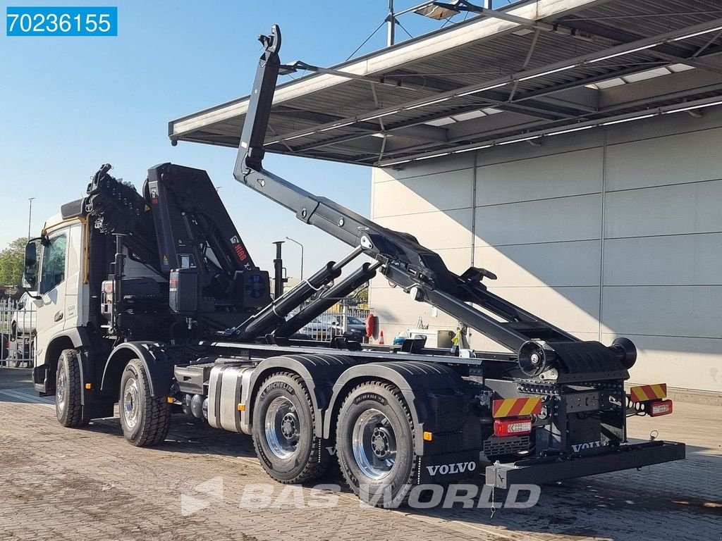 Abrollcontainer Türe ait Volvo FMX 500 8X4 HIAB X-HiDuo 228 E-6 Kran + 25t Hooklift Euro 6, Neumaschine içinde Veghel (resim 5)