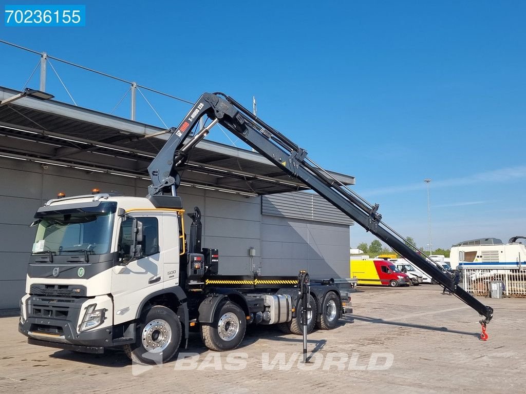 Abrollcontainer от тип Volvo FMX 500 8X4 HIAB X-HiDuo 228 E-6 Kran + 25t Hooklift Euro 6, Neumaschine в Veghel (Снимка 9)