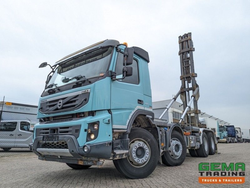 Abrollcontainer du type Volvo FMX410 8x4 4 Daycab Euro5 - Haakarm 25T - CementSilo - RadioGraf, Gebrauchtmaschine en Oud Gastel (Photo 1)