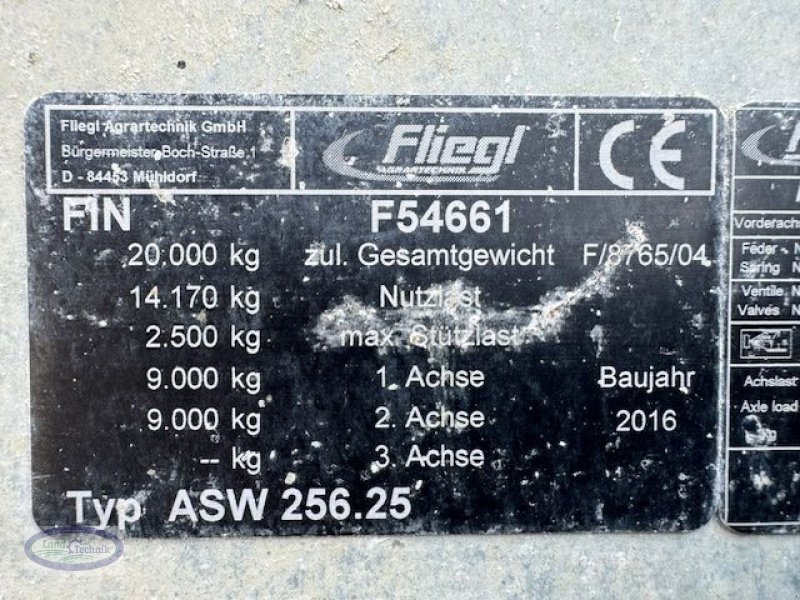 Abschiebewagen typu Fliegl ASW 256, Gebrauchtmaschine v Münzkirchen (Obrázek 4)