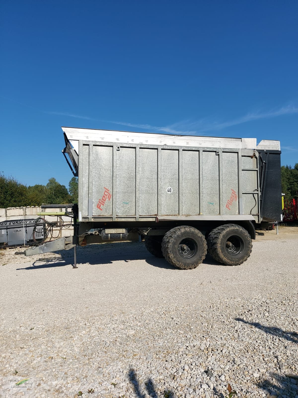 Abschiebewagen typu Fliegl ASW 258 Wechselfahrgestell, Gebrauchtmaschine v Pegnitz-Bronn (Obrázek 1)