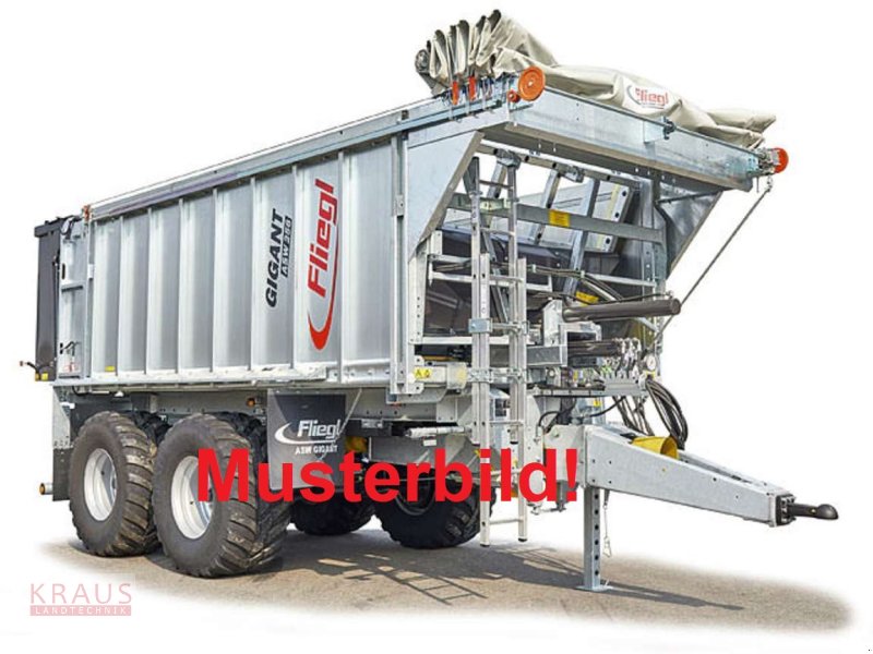 Abschiebewagen du type Fliegl ASW 261 Fox, Neumaschine en Geiersthal