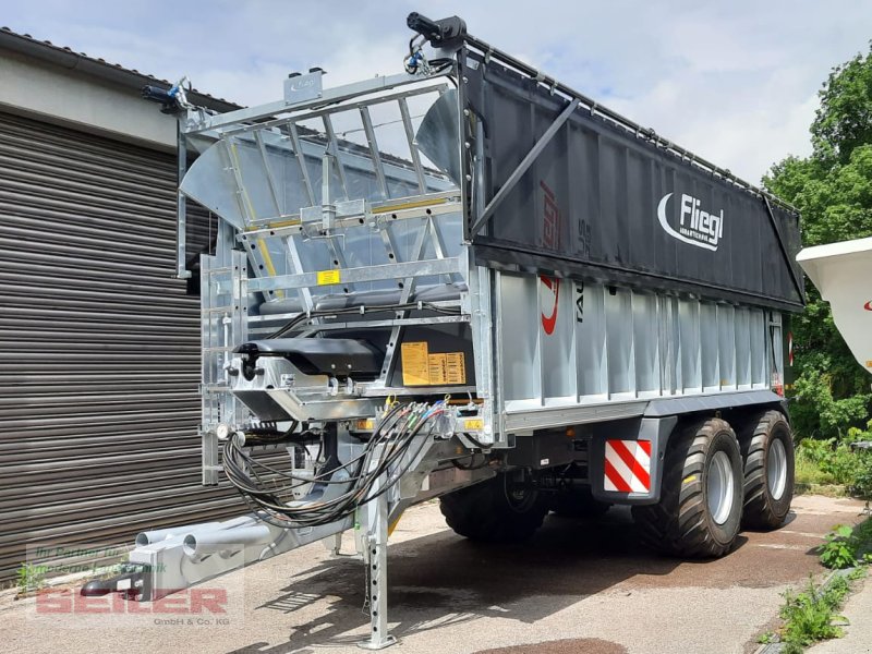 Abschiebewagen des Typs Fliegl ASW 271 TAURUS FOX 40m³ + Top Lift Light, Neumaschine in Burghaslach