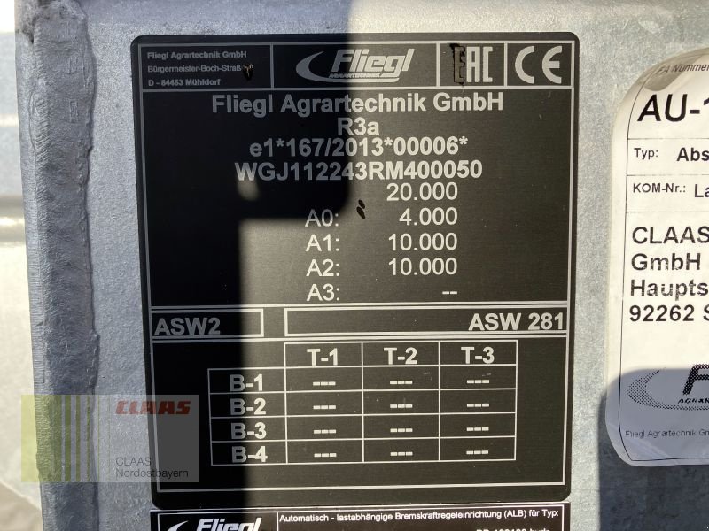 Abschiebewagen tipa Fliegl ASW 281 TAURUS ! REDUZIERT !, Neumaschine u Birgland (Slika 30)