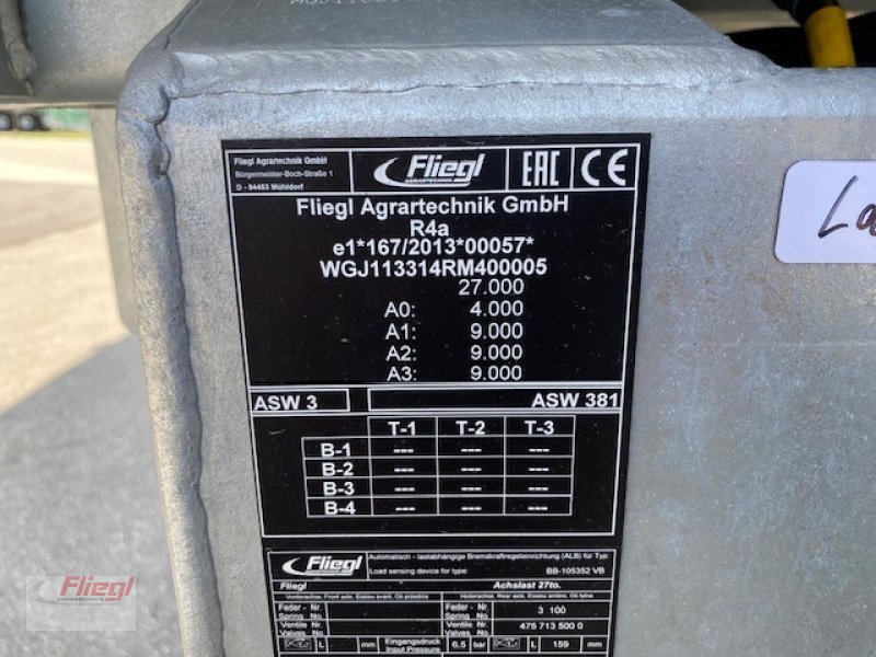 Abschiebewagen del tipo Fliegl ASW 381 Gigant, Neumaschine en Mühldorf (Imagen 14)